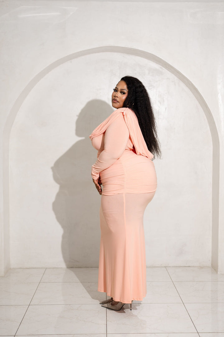 Peach Luxe Gown