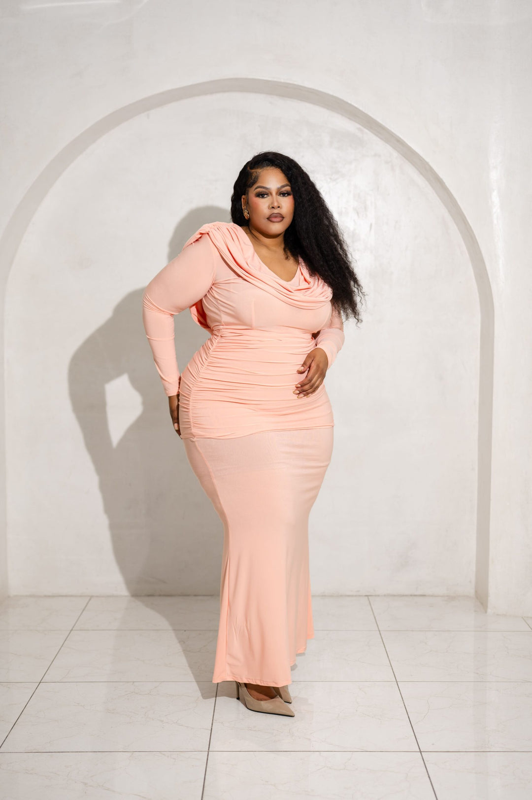Peach Luxe Gown