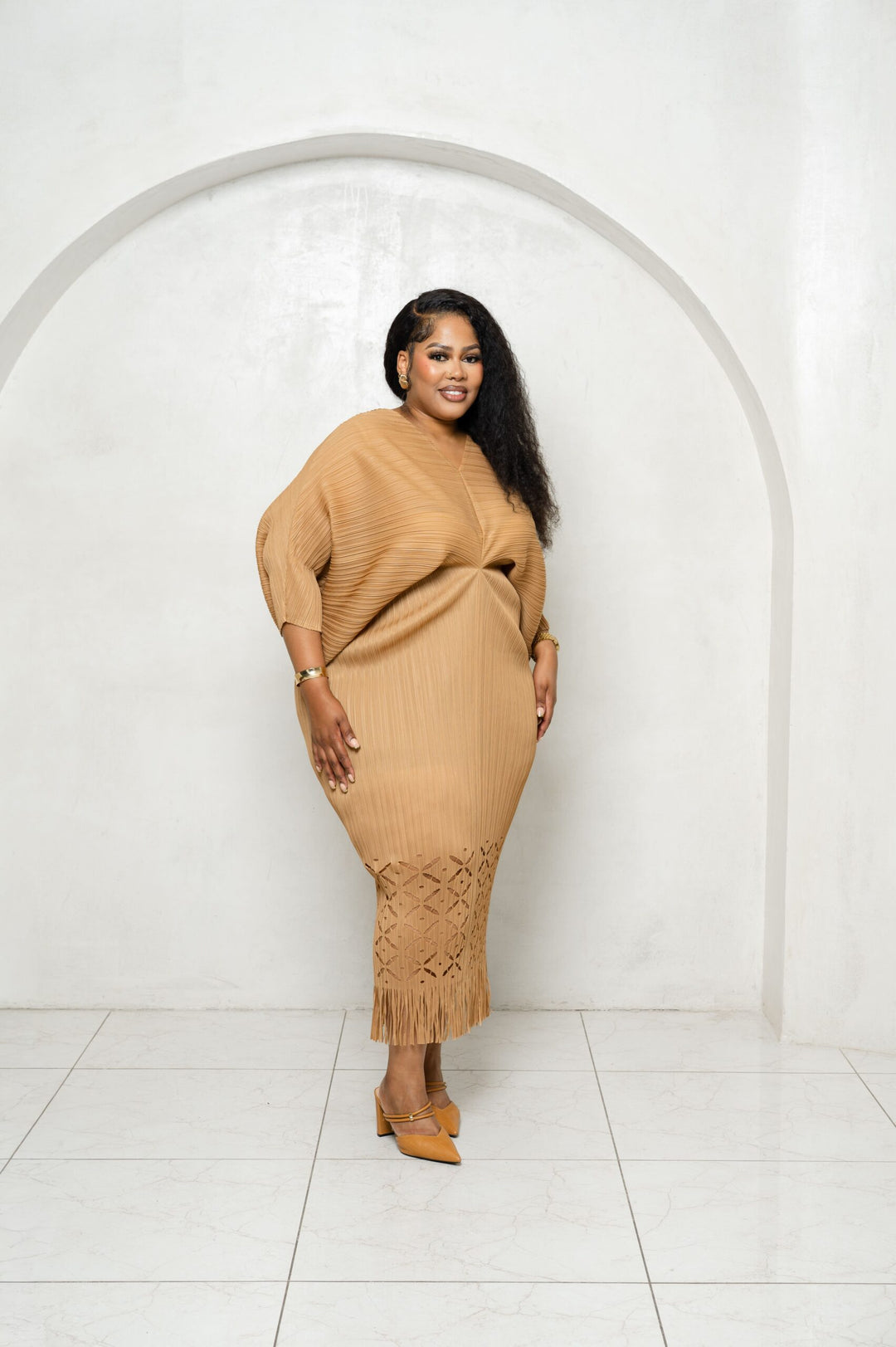 Sculptural  Glow Dress