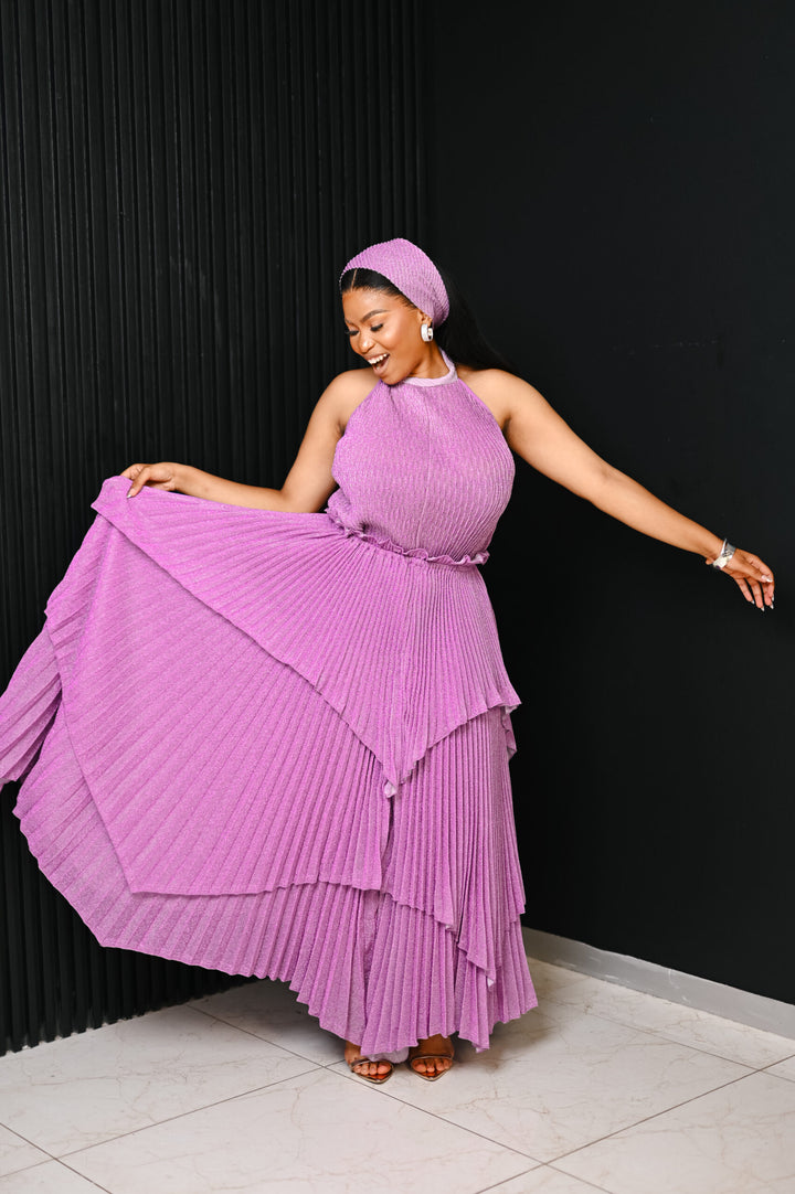 The Amethyst Radiance Plissé Set