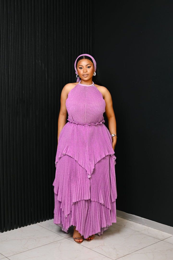 The Amethyst Radiance Plissé Set