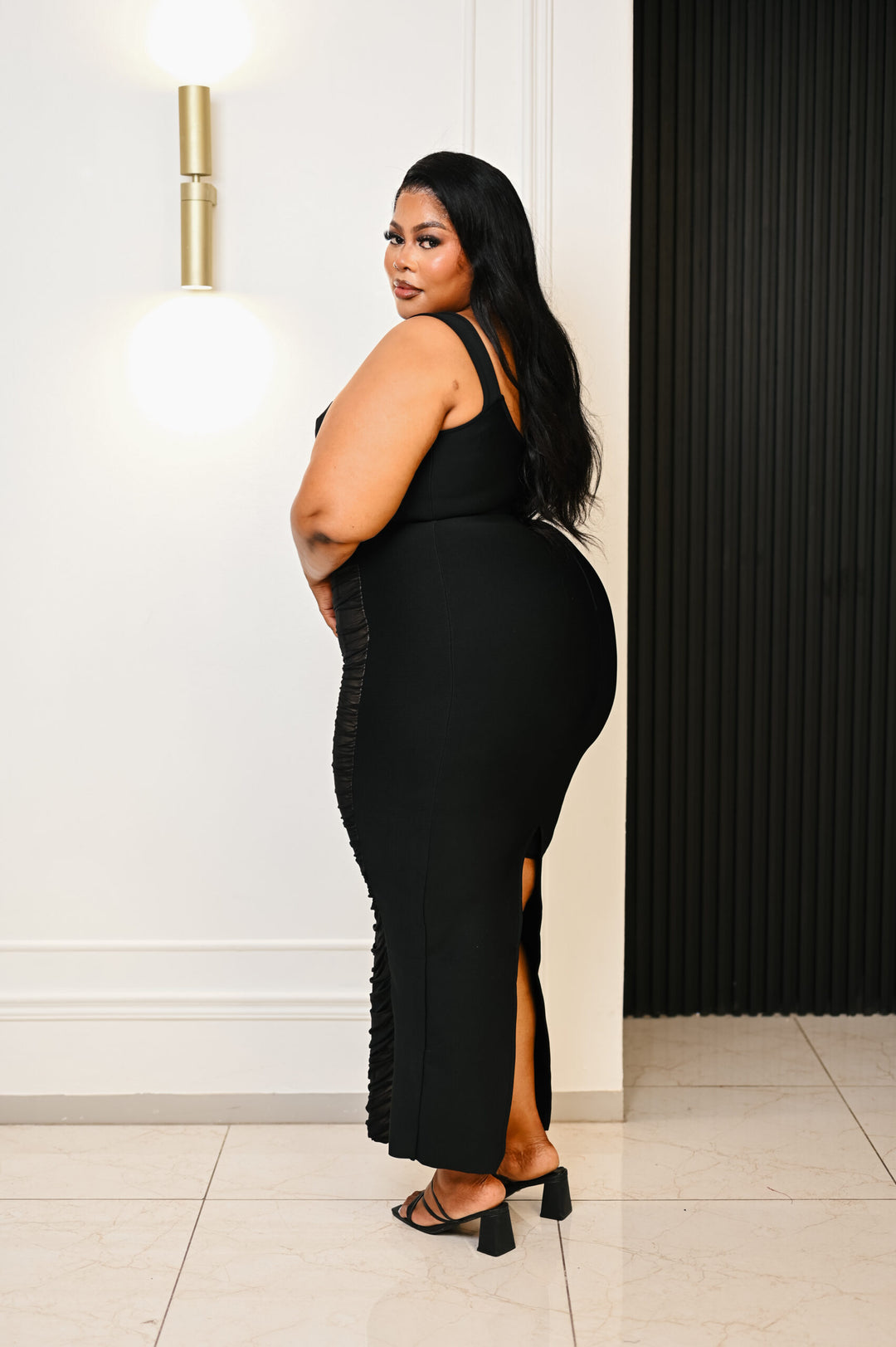 Shadow Lace Bandage Maxi