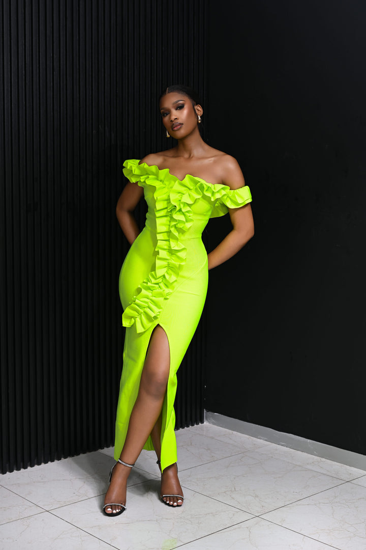 Rosanna Lime dress