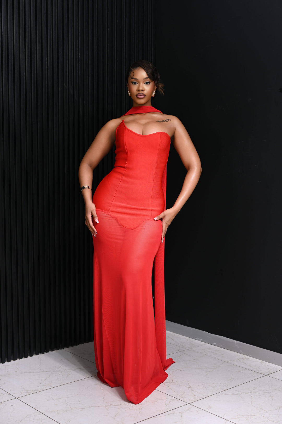 Scarlet Halter Dress