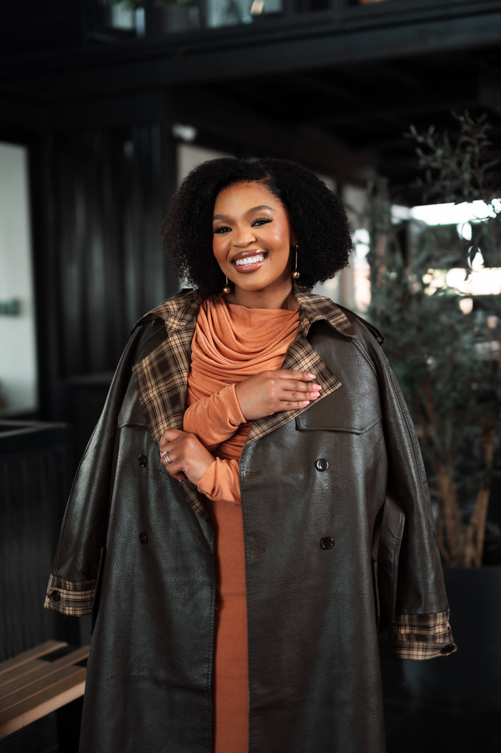Marron Mantello Coat