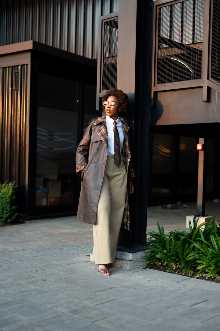 Marron Mantello Coat