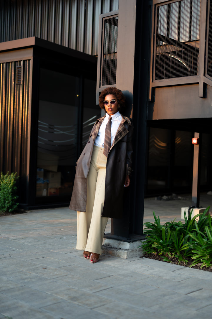 Marron Mantello Coat