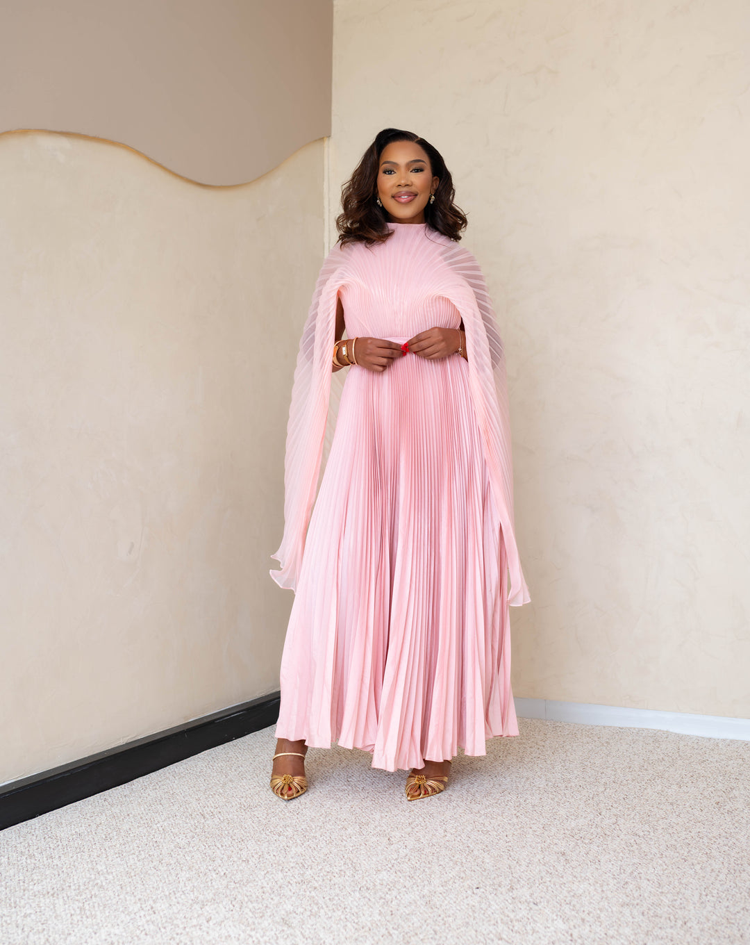 Pink Pleated Dreamer