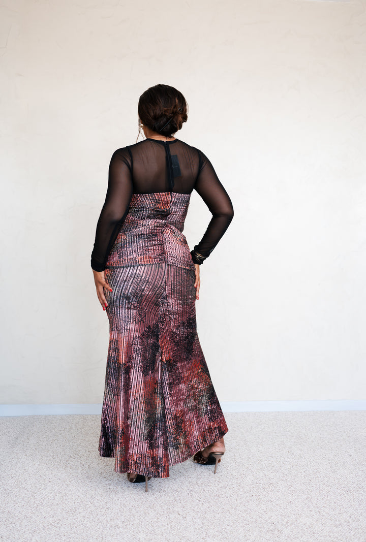 Black Lace with Pink Velvet