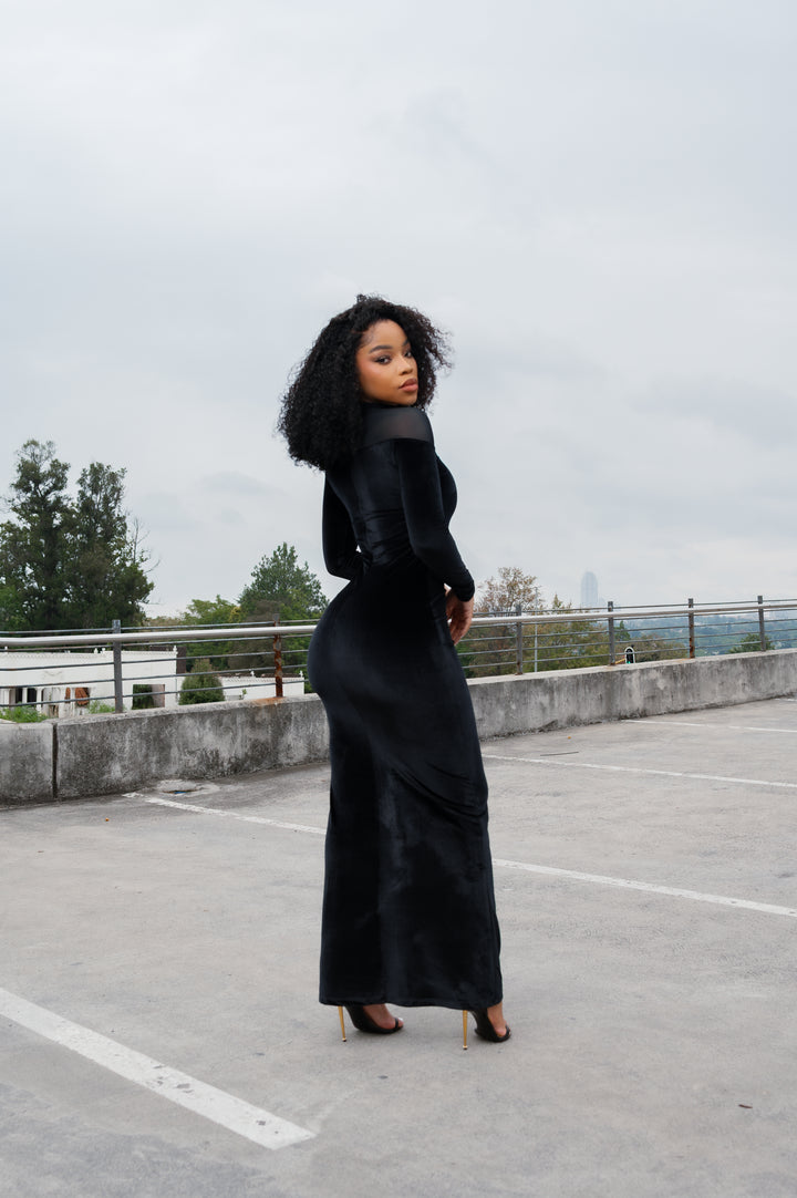 Black Velvet Dress