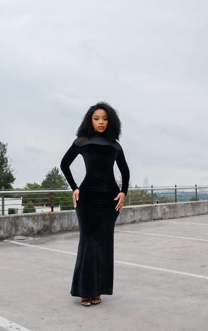 Black Velvet Dress