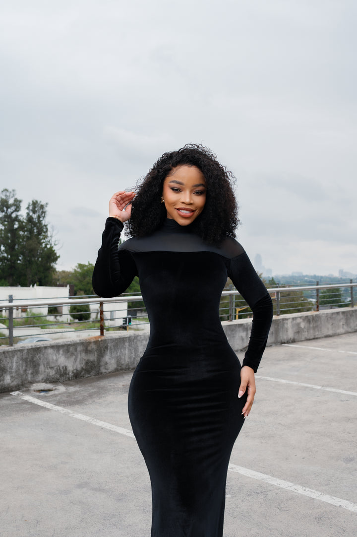 Black Velvet Dress