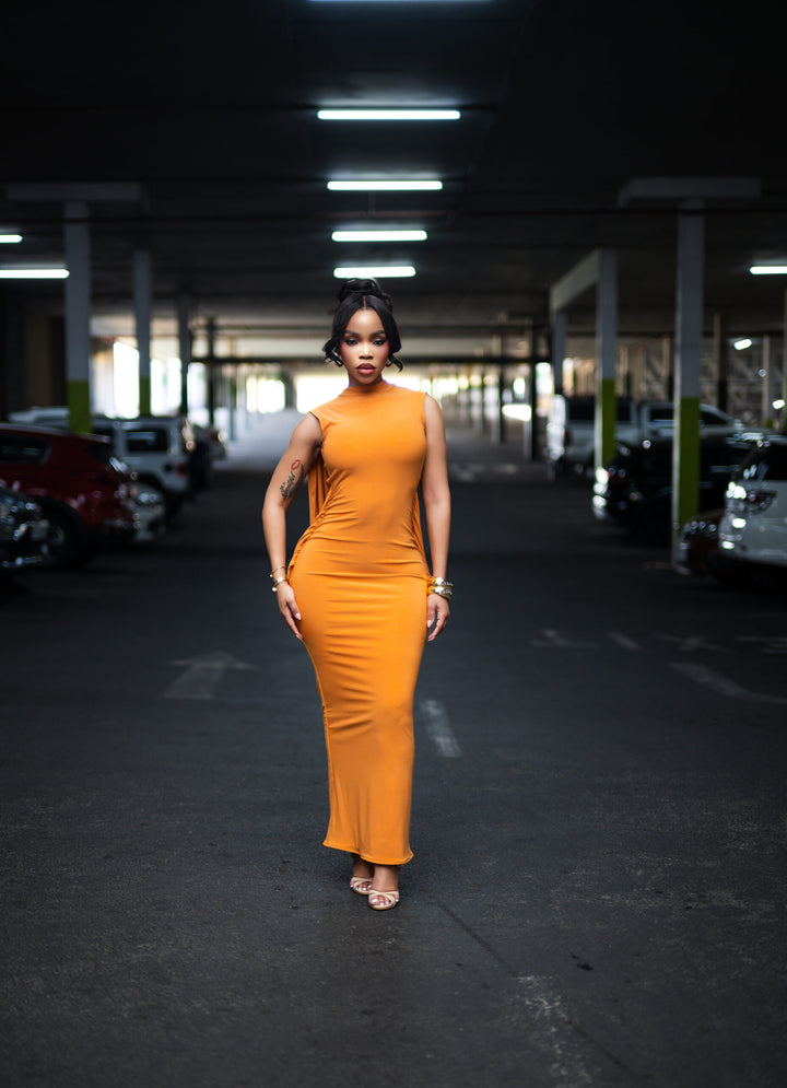 Tangerine Halo Dress