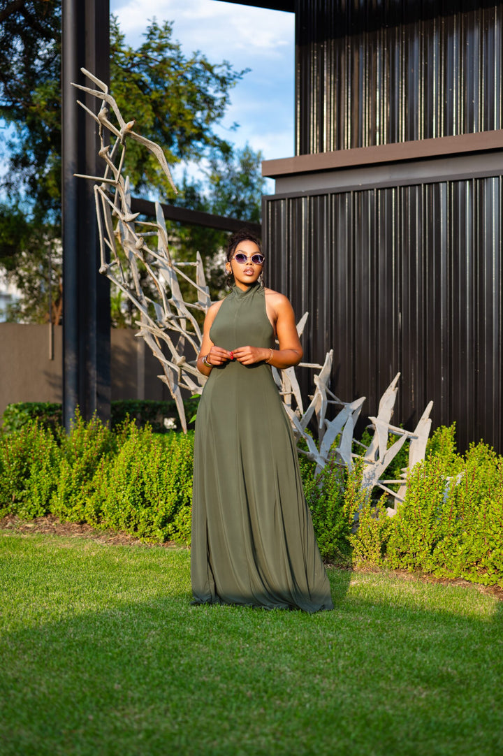 Olive Aura Gown