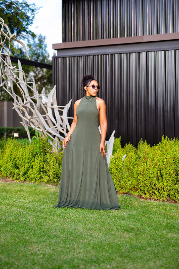 Olive Aura Gown