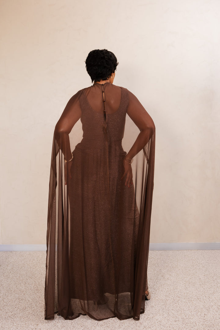 Mocha Shimmer Gown