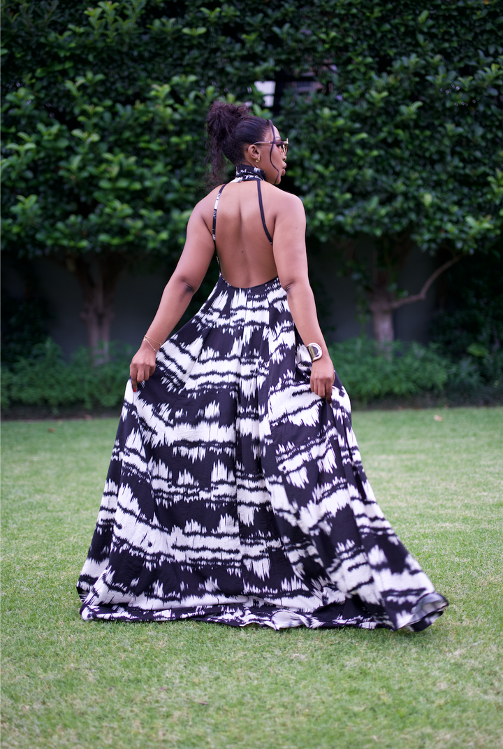 Monochrome Muse Gown