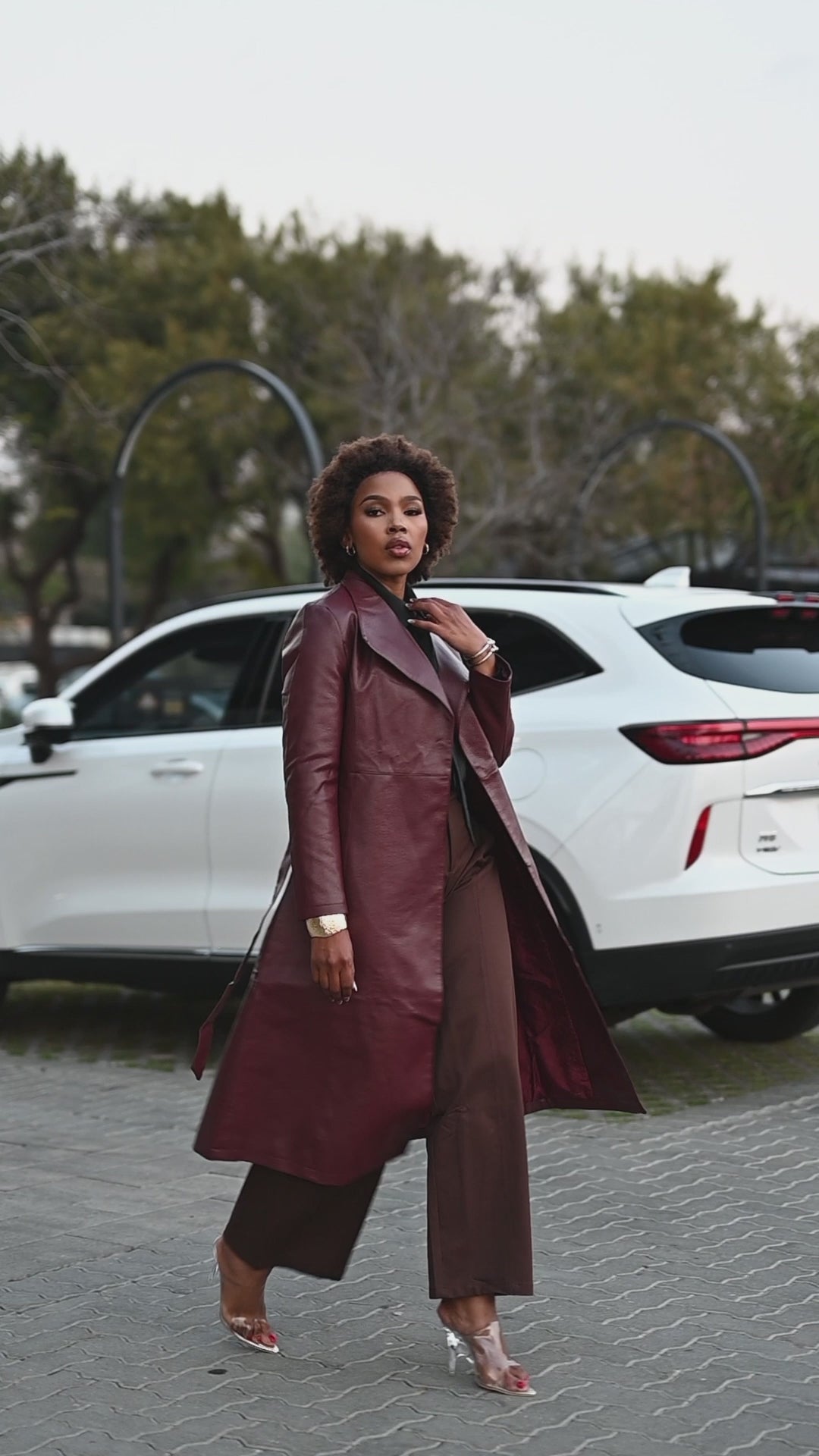 Vino Montello Leather Coat