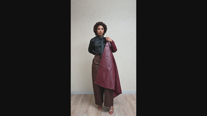 Vino Montello Leather Coat