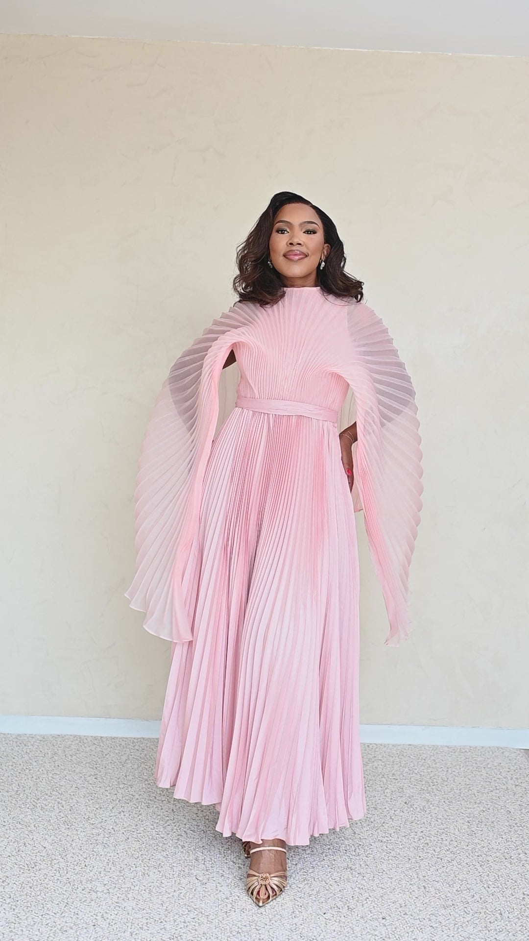 Pink Pleated Dreamer