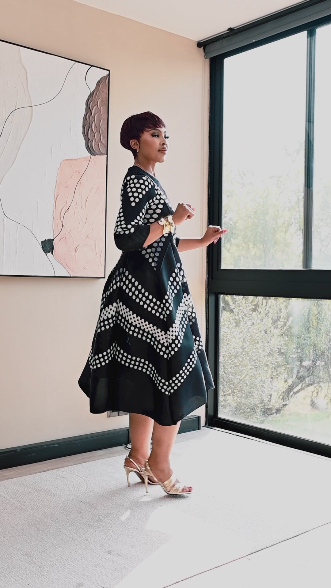 Eleganza Velour Dress