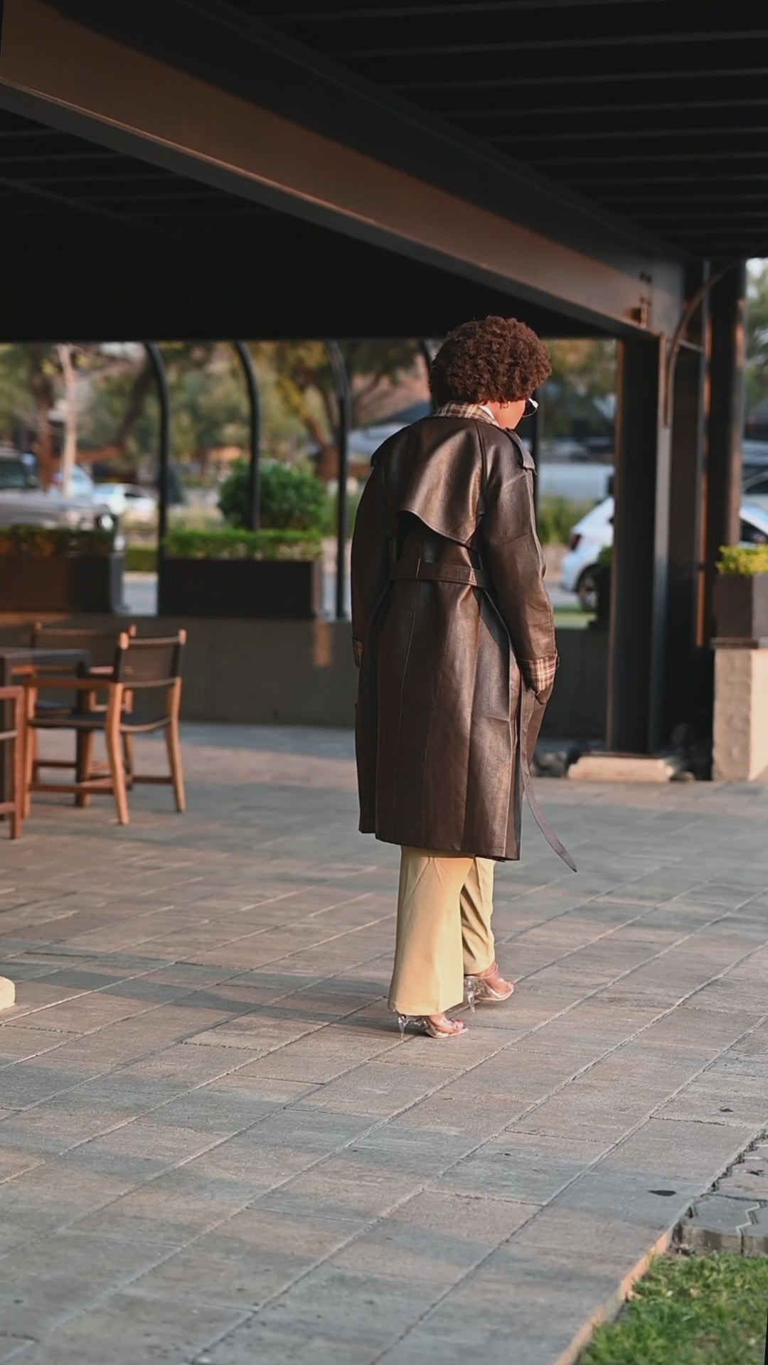 Marron Mantello Coat